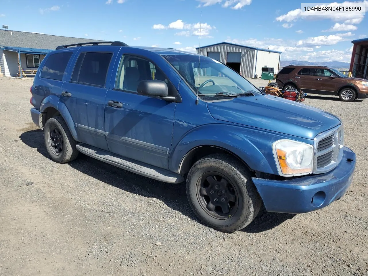 2004 Dodge Durango Slt VIN: 1D4HB48N04F186990 Lot: 72359774