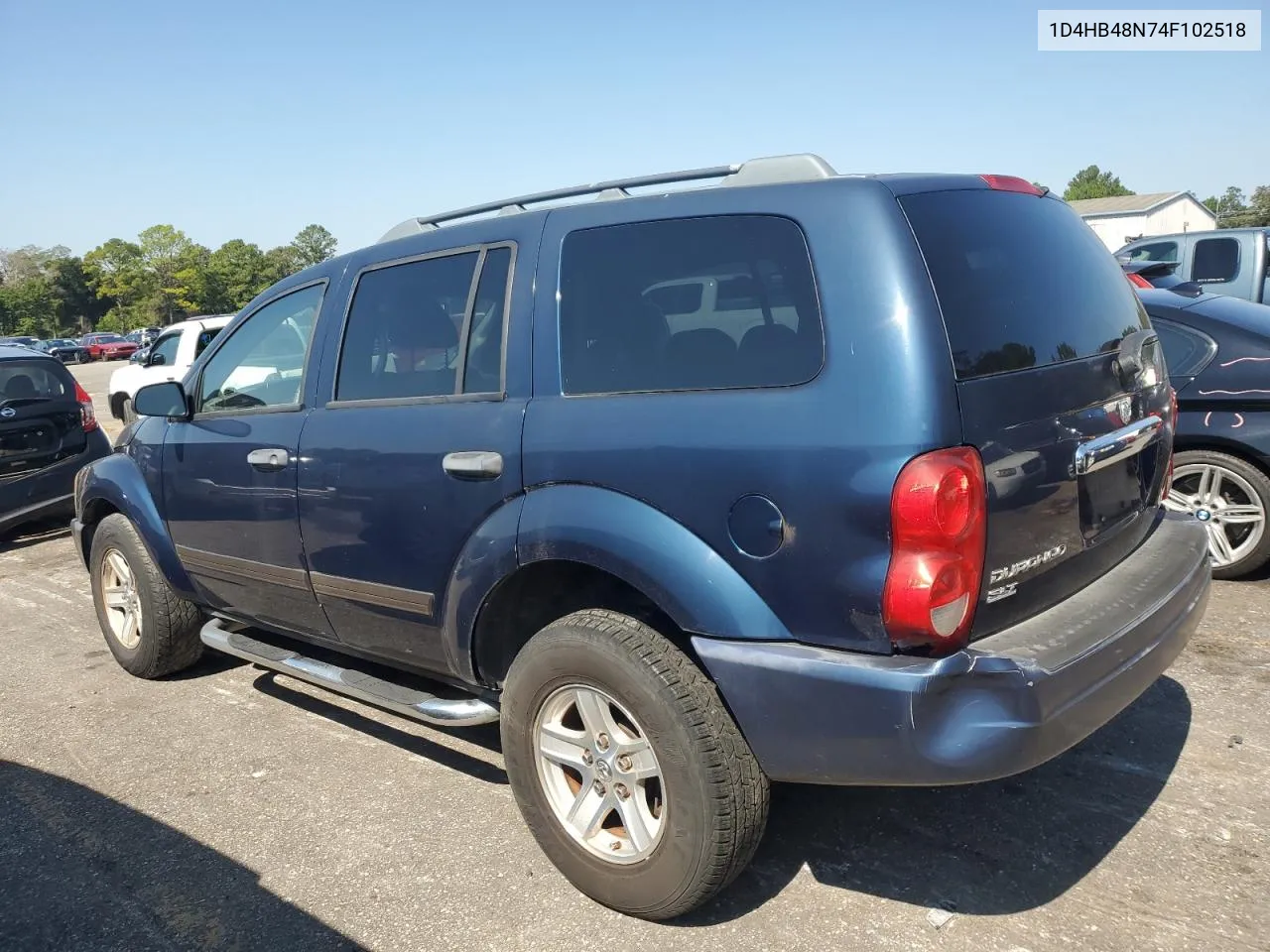 2004 Dodge Durango Slt VIN: 1D4HB48N74F102518 Lot: 75346224