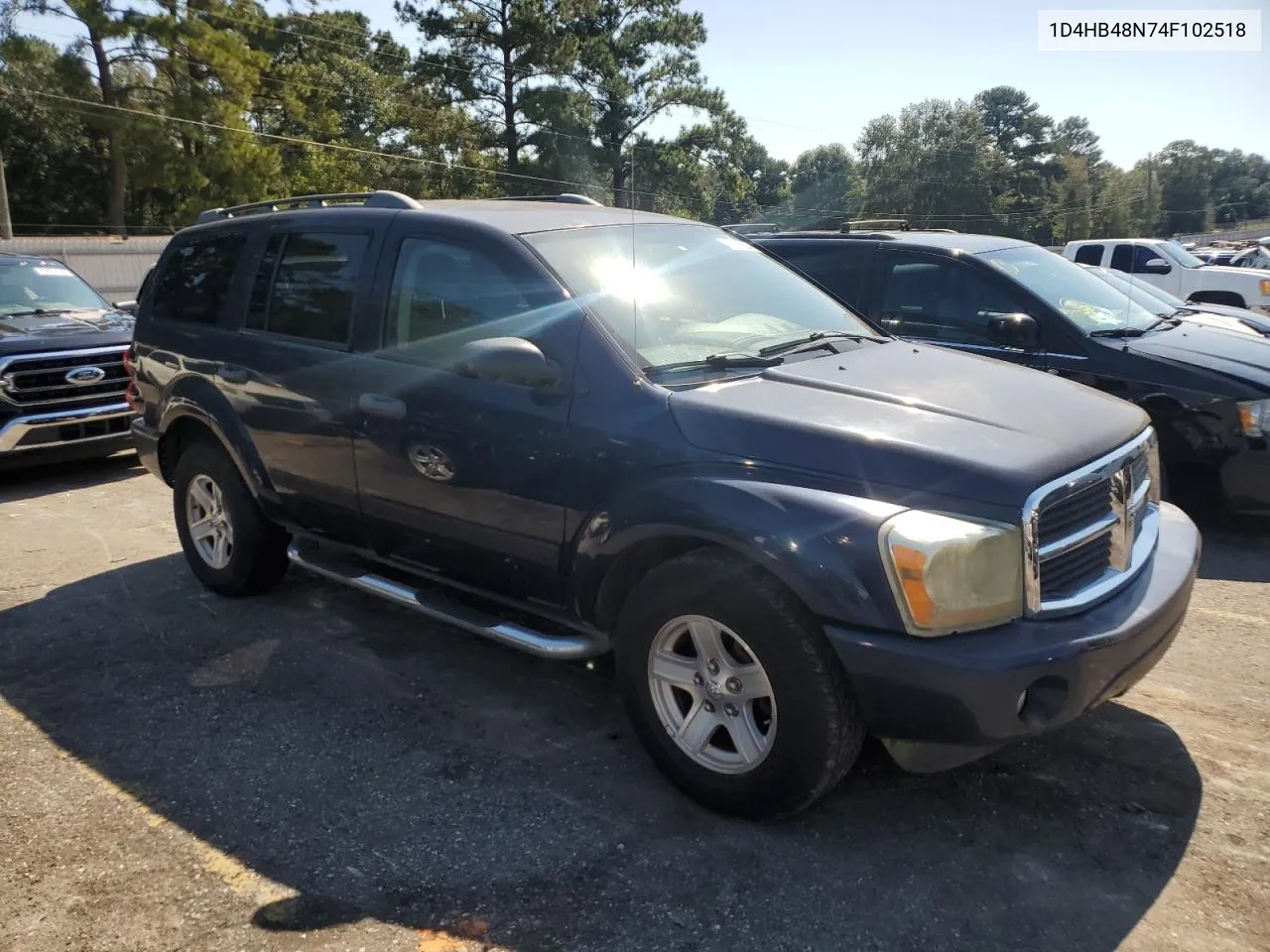 2004 Dodge Durango Slt VIN: 1D4HB48N74F102518 Lot: 75346224