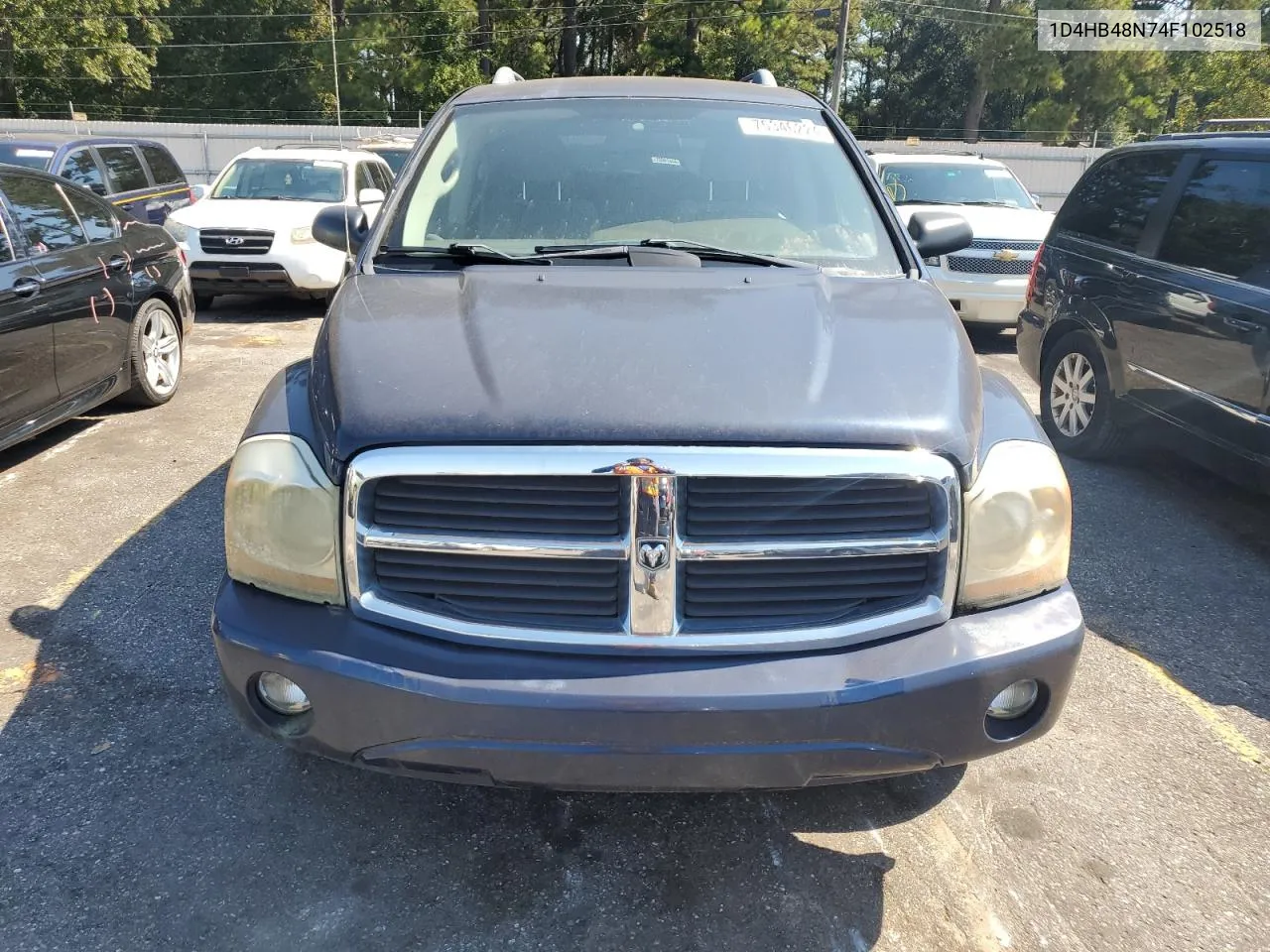 2004 Dodge Durango Slt VIN: 1D4HB48N74F102518 Lot: 75346224