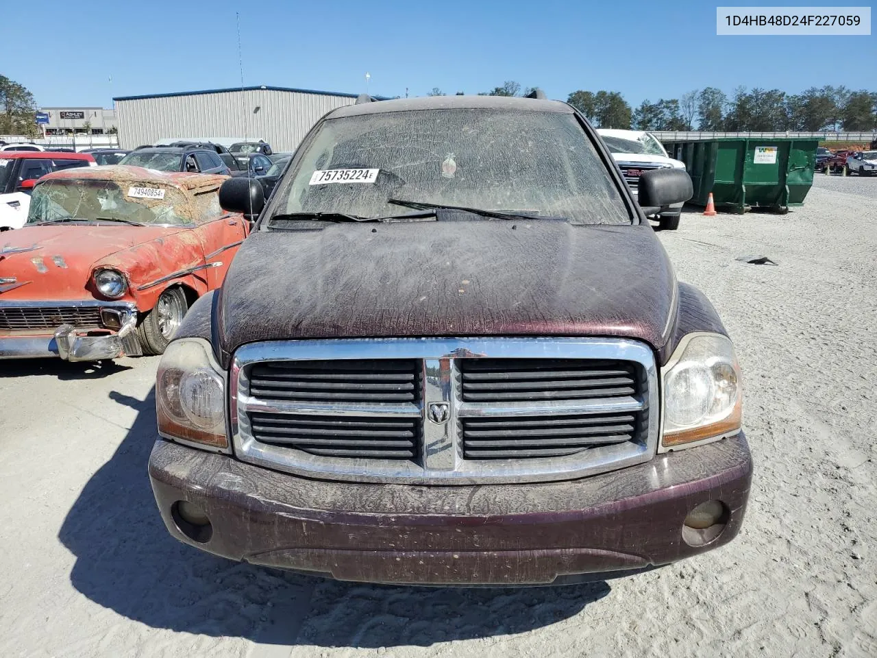 2004 Dodge Durango Slt VIN: 1D4HB48D24F227059 Lot: 75735224