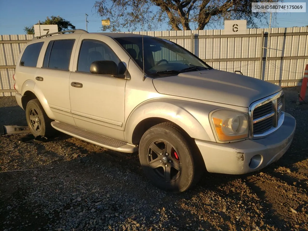 2004 Dodge Durango Limited VIN: 1D4HD58D74F175069 Lot: 80772994