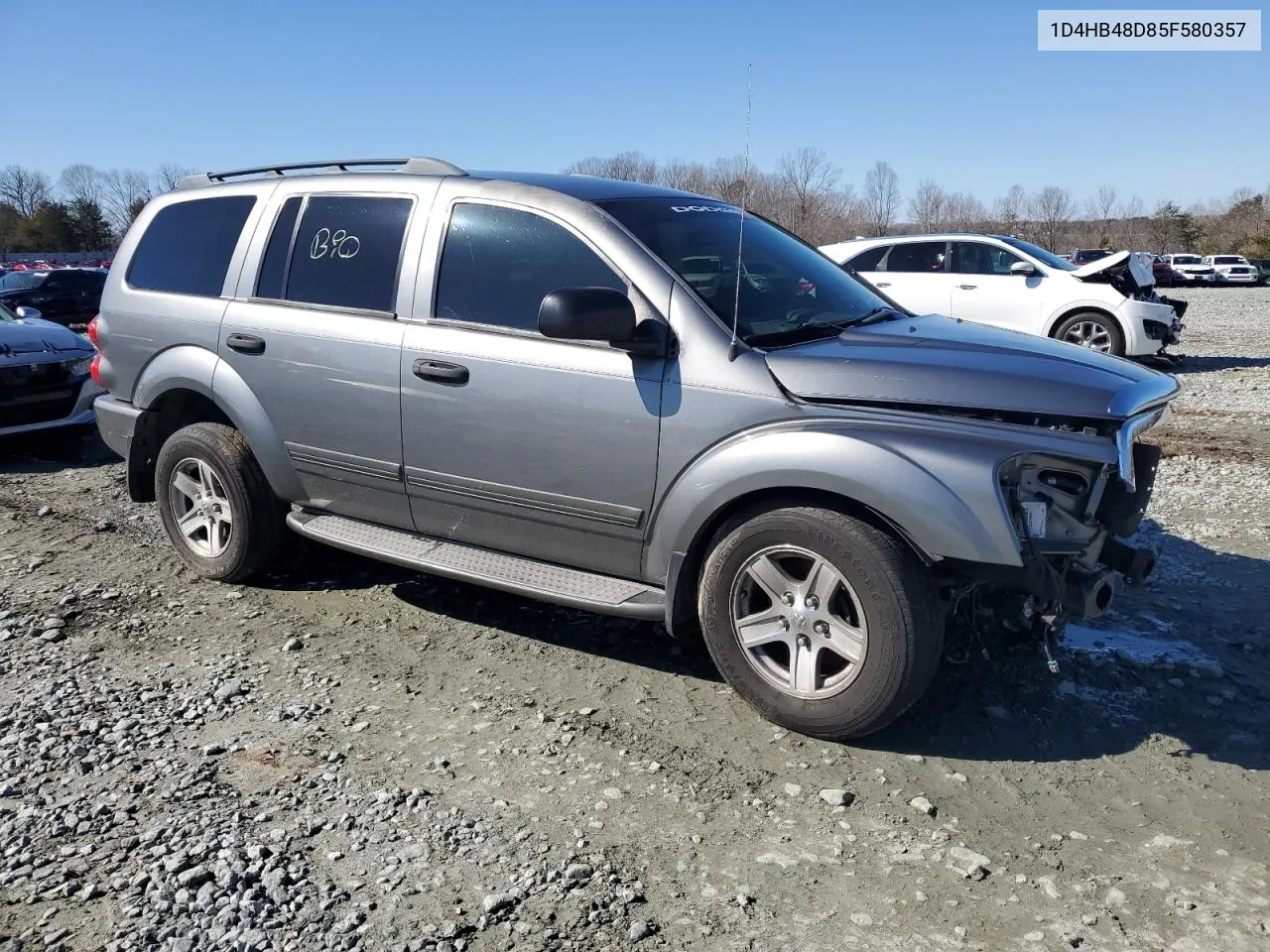 2005 Dodge Durango Slt VIN: 1D4HB48D85F580357 Lot: 42350214