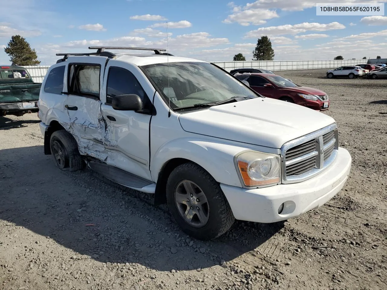 2005 Dodge Durango Limited VIN: 1D8HB58D65F620195 Lot: 72447574