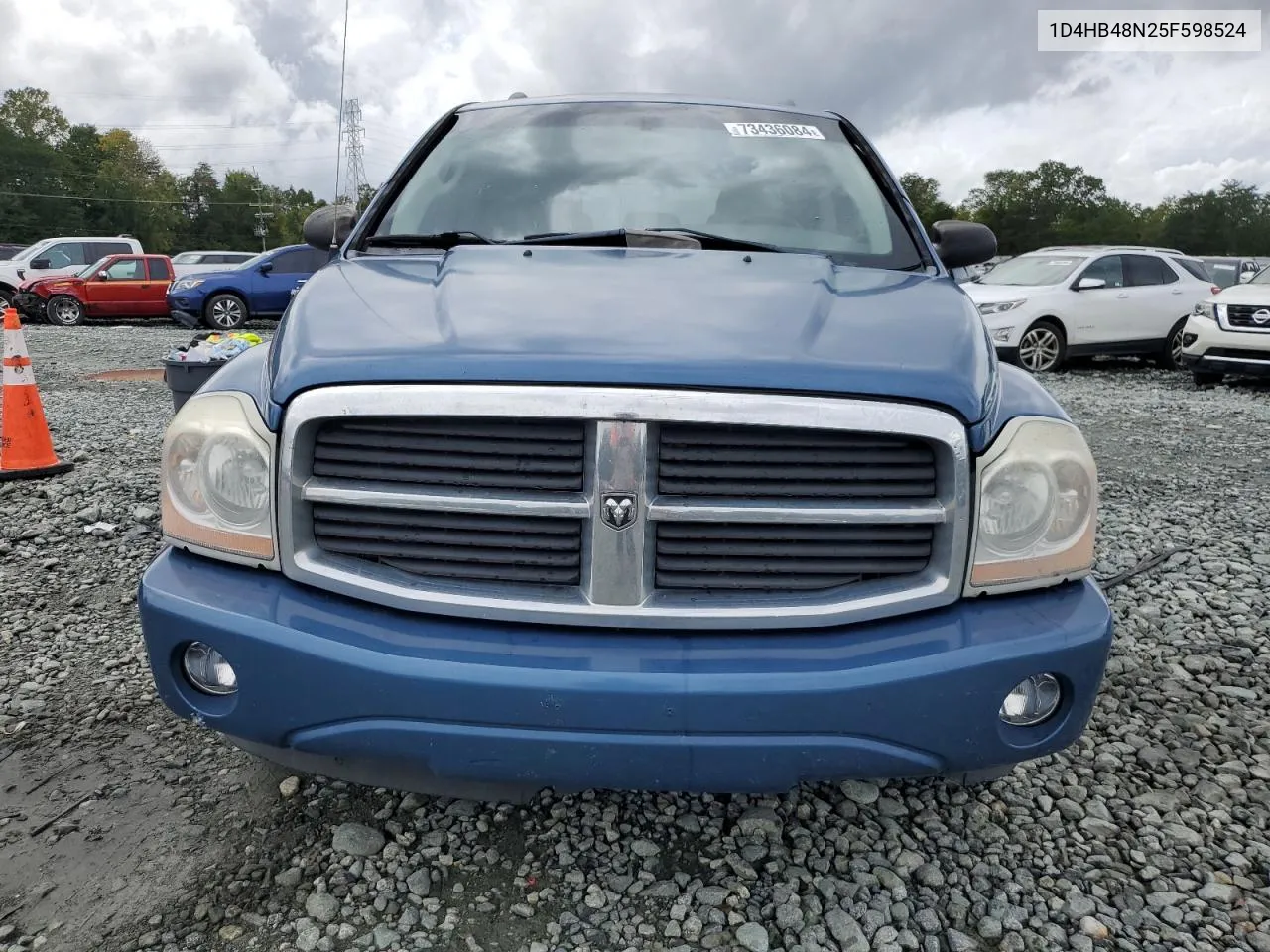 2005 Dodge Durango Slt VIN: 1D4HB48N25F598524 Lot: 73436084