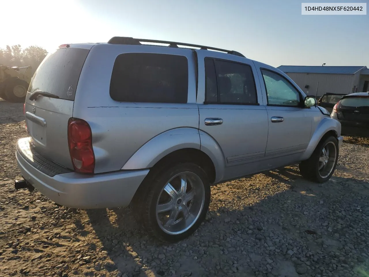 2005 Dodge Durango Slt VIN: 1D4HD48NX5F620442 Lot: 74539404