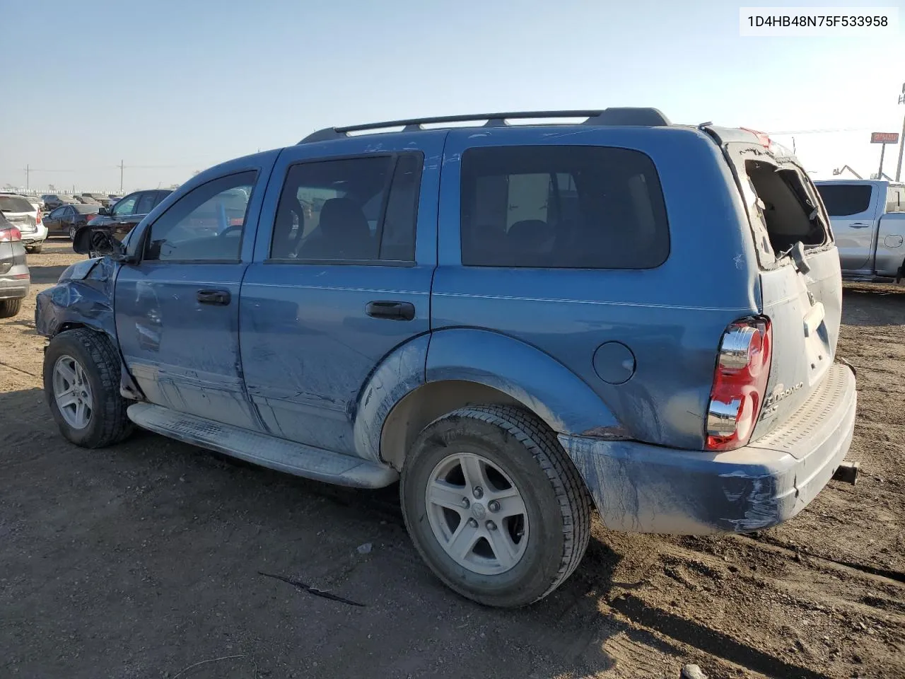 2005 Dodge Durango Slt VIN: 1D4HB48N75F533958 Lot: 74691564