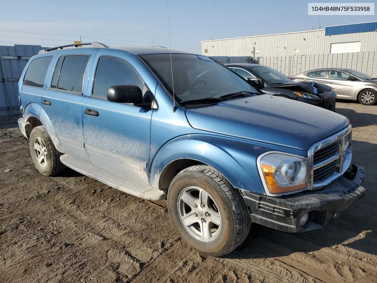 2005 Dodge Durango Slt VIN: 1D4HB48N75F533958 Lot: 74691564