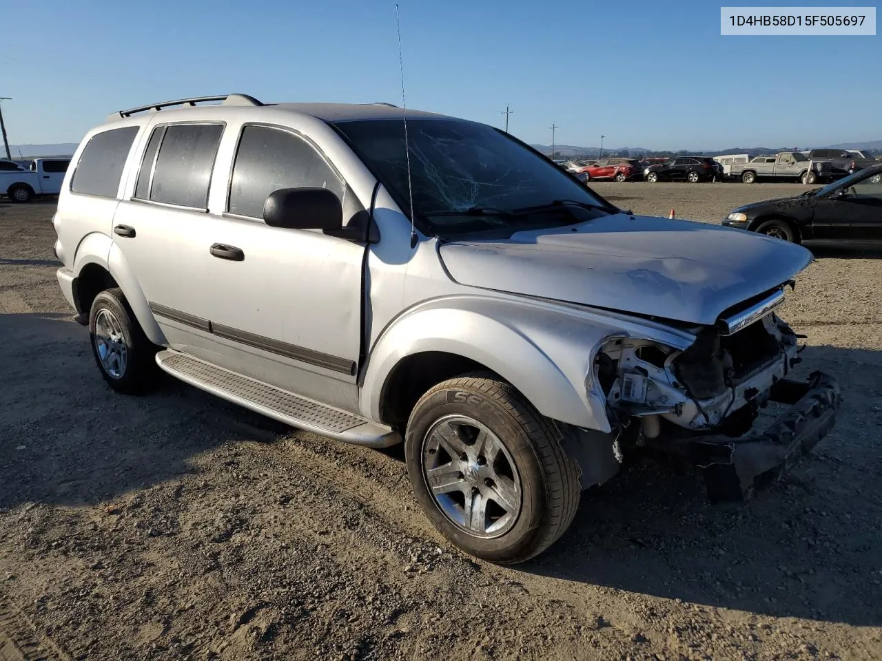 2005 Dodge Durango Limited VIN: 1D4HB58D15F505697 Lot: 74844564