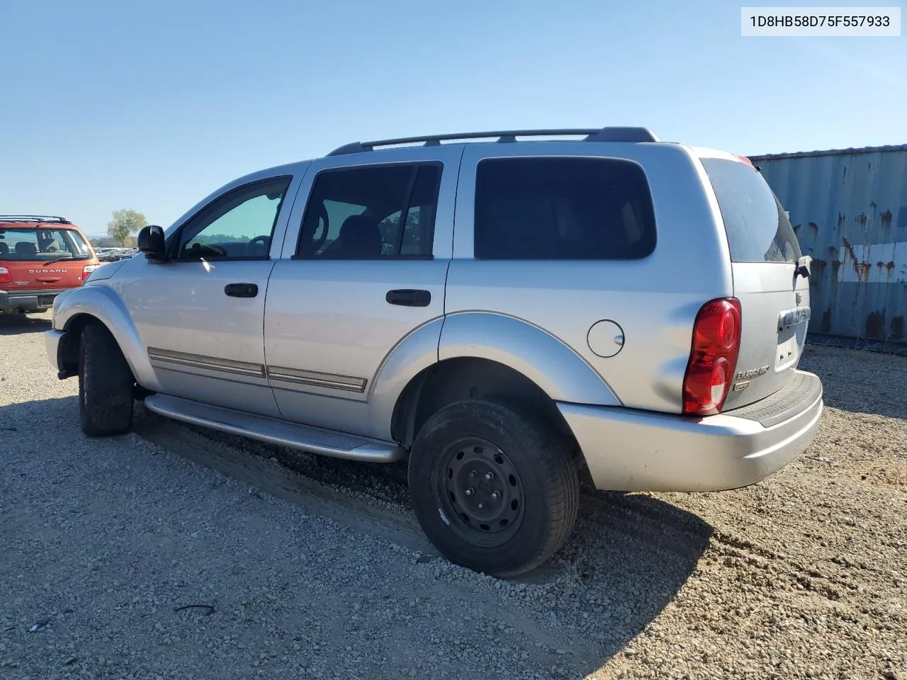 2005 Dodge Durango Limited VIN: 1D8HB58D75F557933 Lot: 76621534