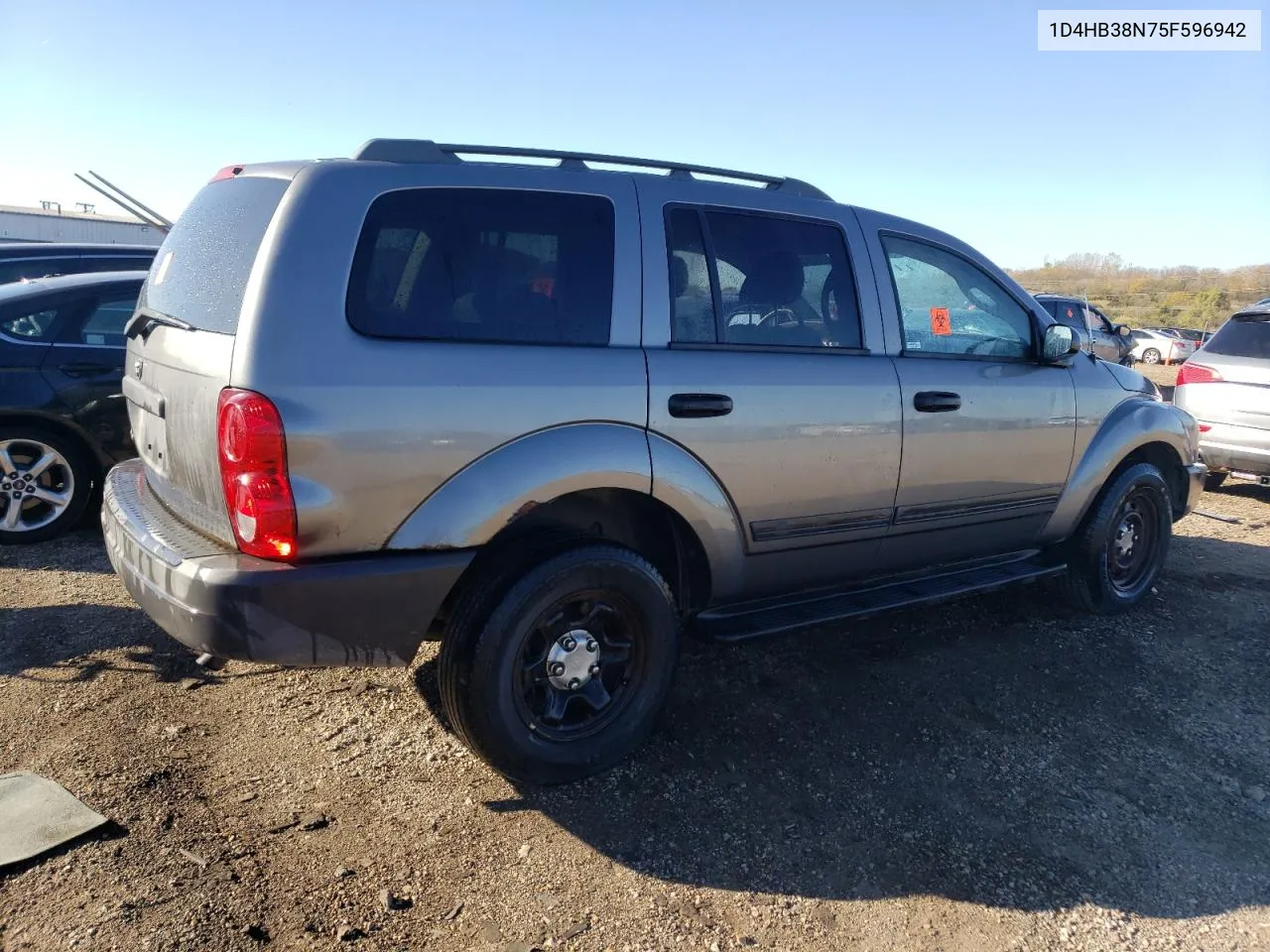 2005 Dodge Durango St VIN: 1D4HB38N75F596942 Lot: 78548984