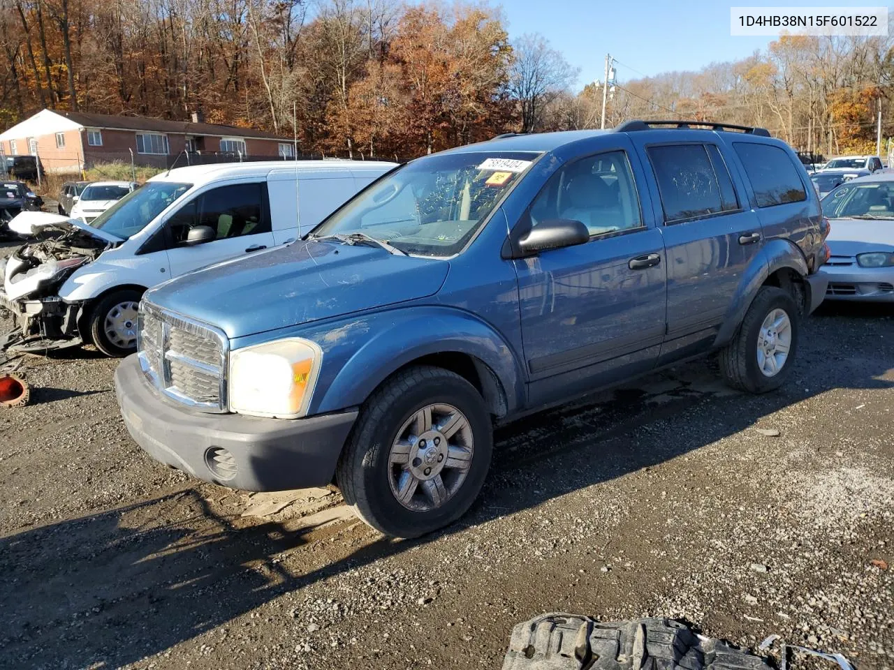 2005 Dodge Durango St VIN: 1D4HB38N15F601522 Lot: 78819404