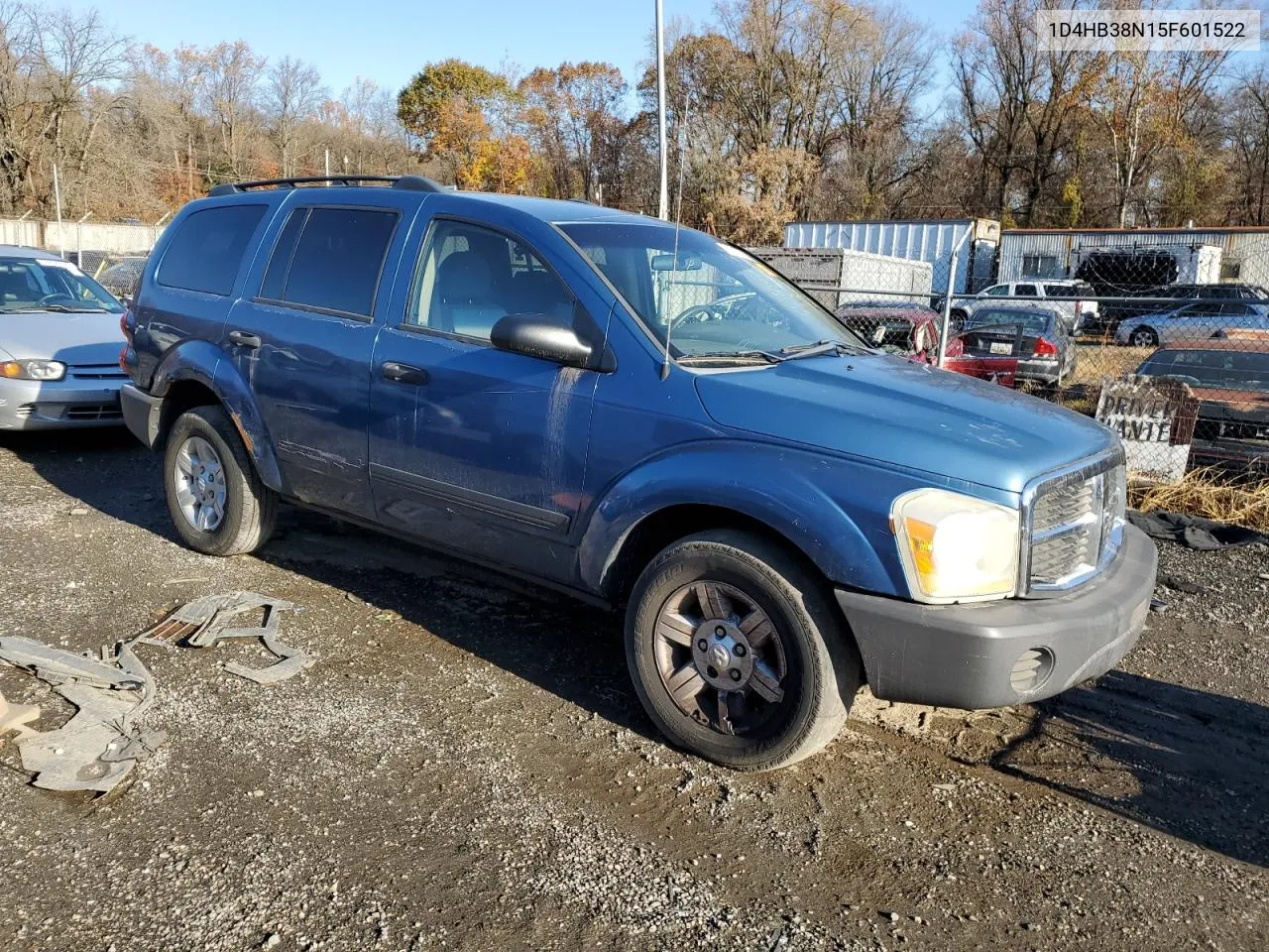 2005 Dodge Durango St VIN: 1D4HB38N15F601522 Lot: 78819404