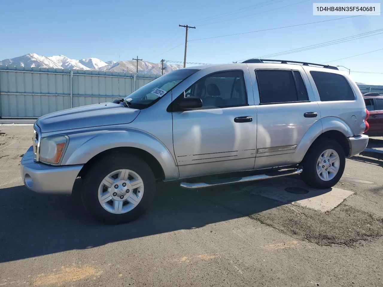 2005 Dodge Durango Slt VIN: 1D4HB48N35F540681 Lot: 79932674