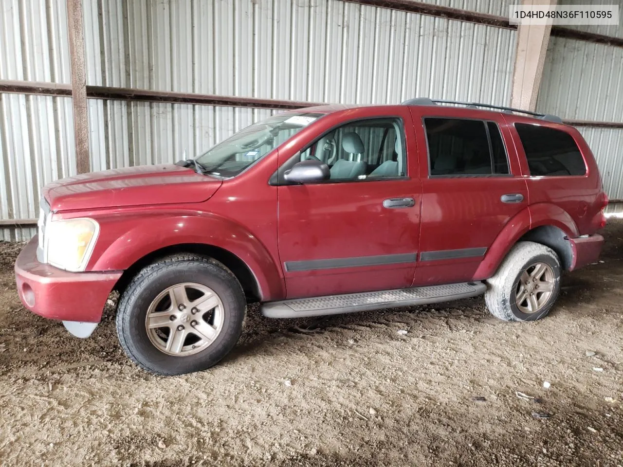 2006 Dodge Durango Slt VIN: 1D4HD48N36F110595 Lot: 56977394