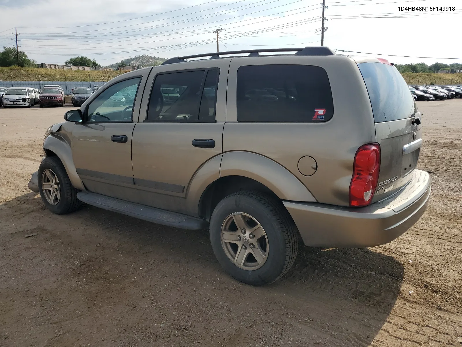 1D4HB48N16F149918 2006 Dodge Durango Slt