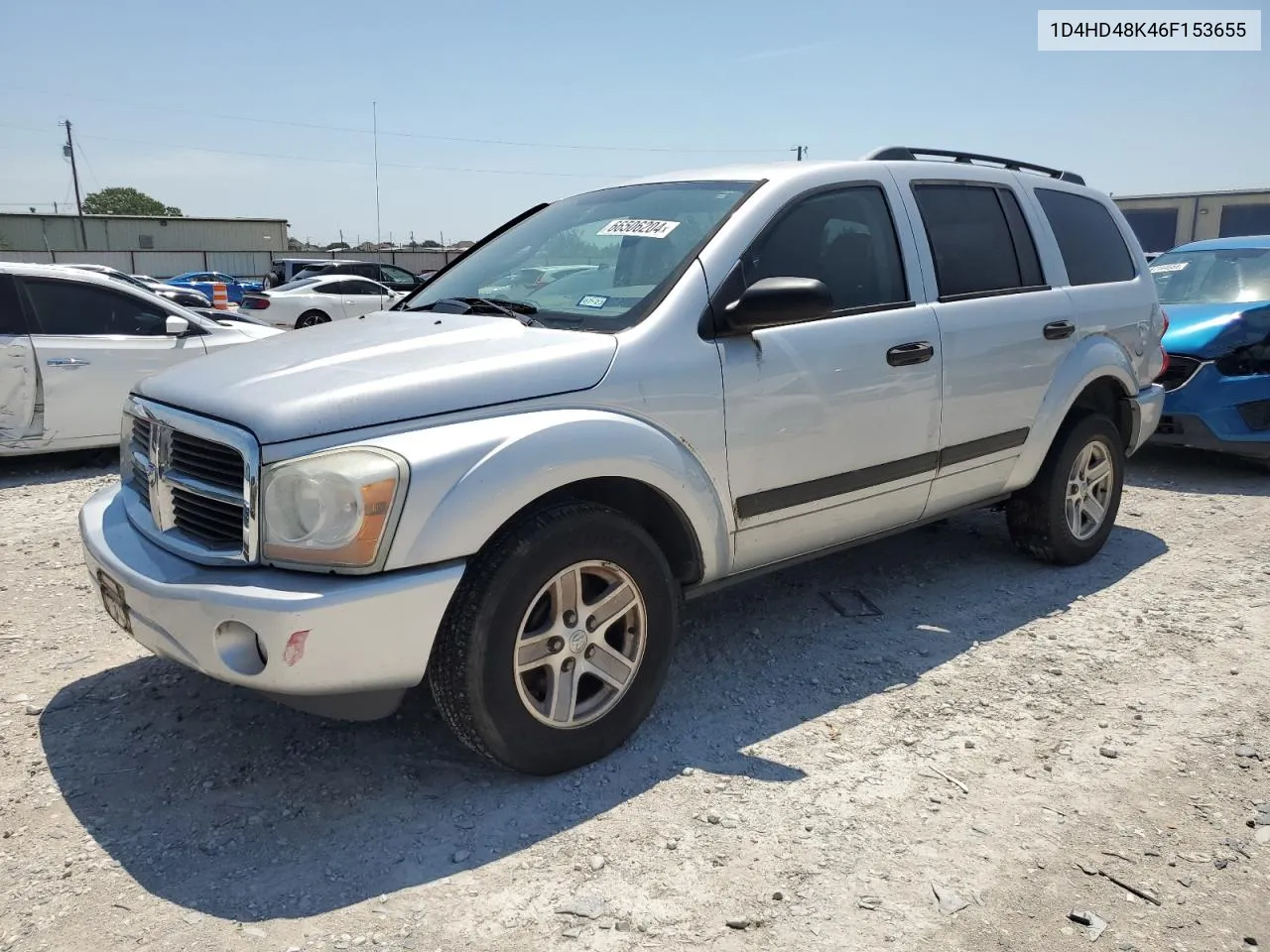 2006 Dodge Durango Slt VIN: 1D4HD48K46F153655 Lot: 66506204