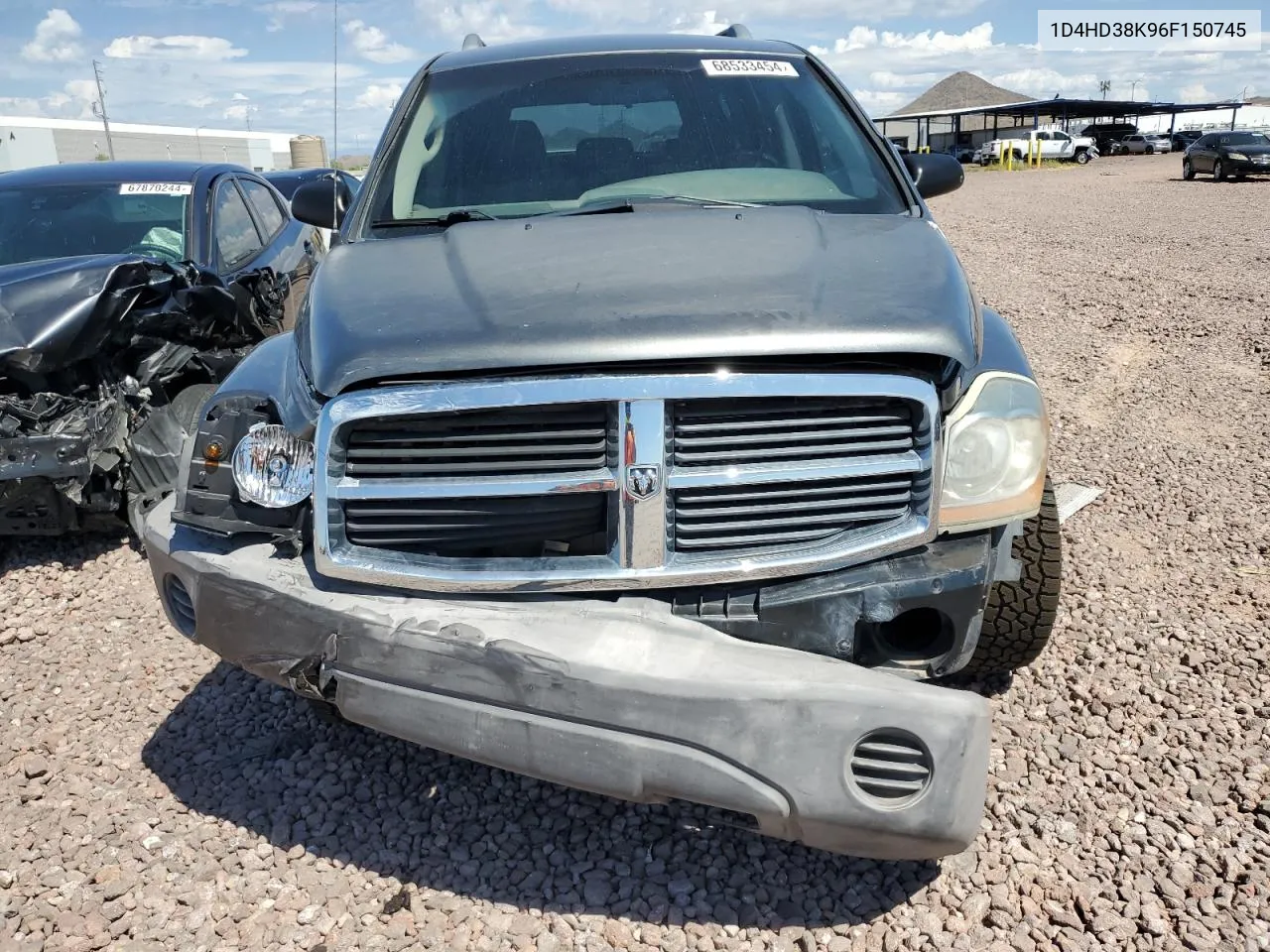 2006 Dodge Durango Sxt VIN: 1D4HD38K96F150745 Lot: 68533454