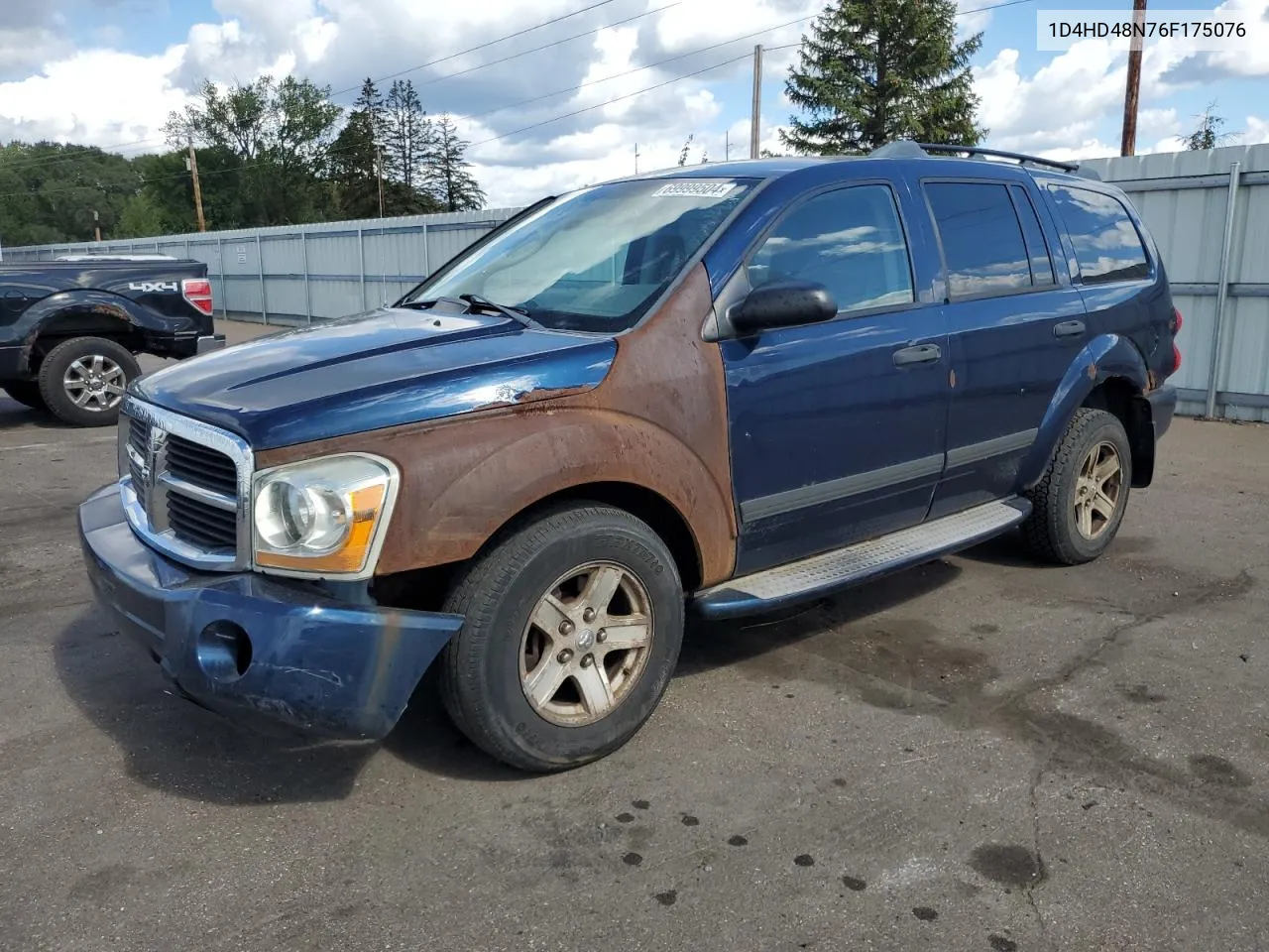 2006 Dodge Durango Slt VIN: 1D4HD48N76F175076 Lot: 69999504