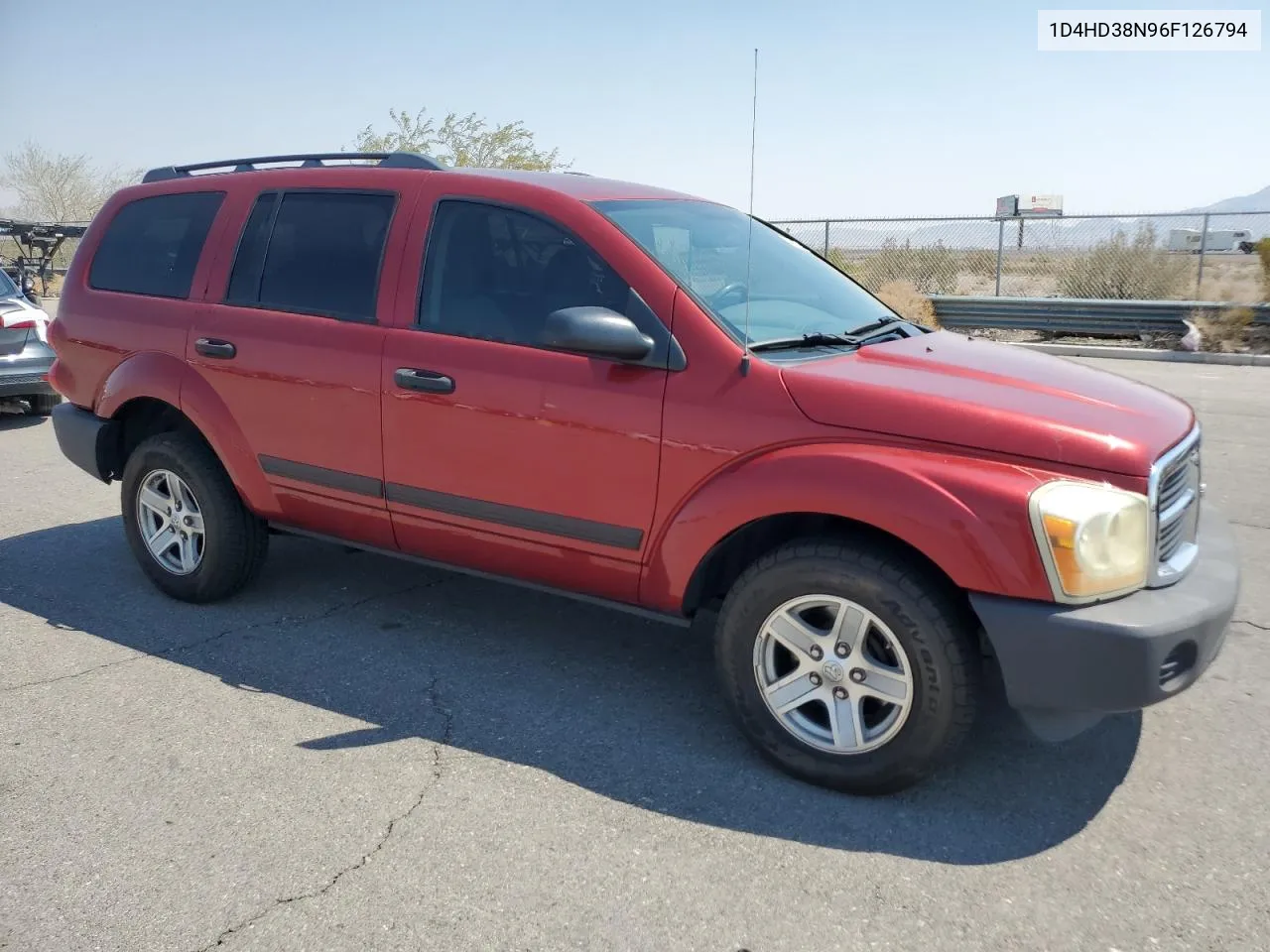 2006 Dodge Durango Sxt VIN: 1D4HD38N96F126794 Lot: 70126704