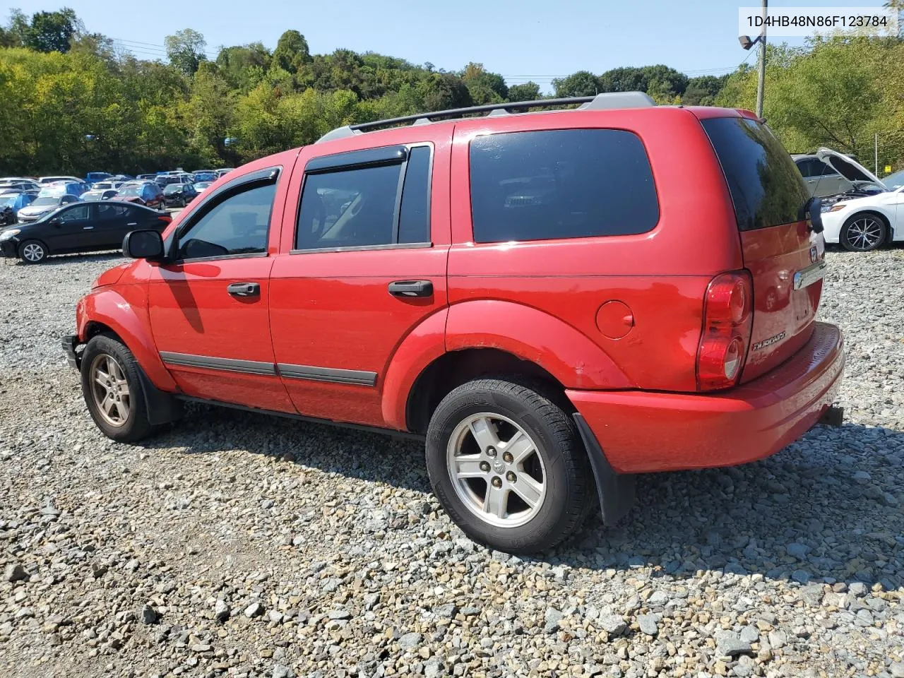 2006 Dodge Durango Slt VIN: 1D4HB48N86F123784 Lot: 70559824