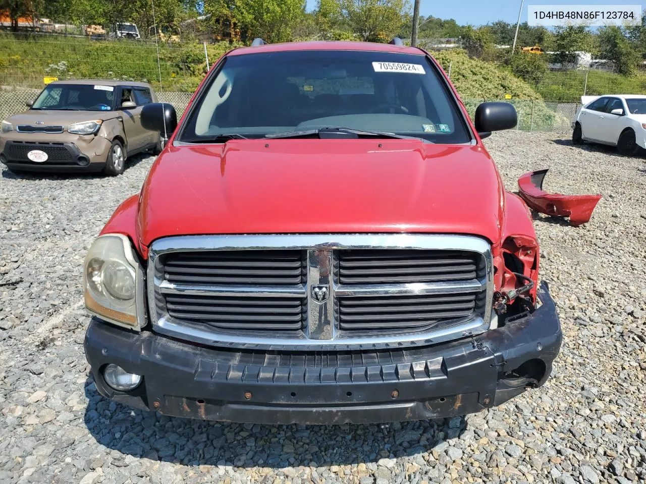 2006 Dodge Durango Slt VIN: 1D4HB48N86F123784 Lot: 70559824