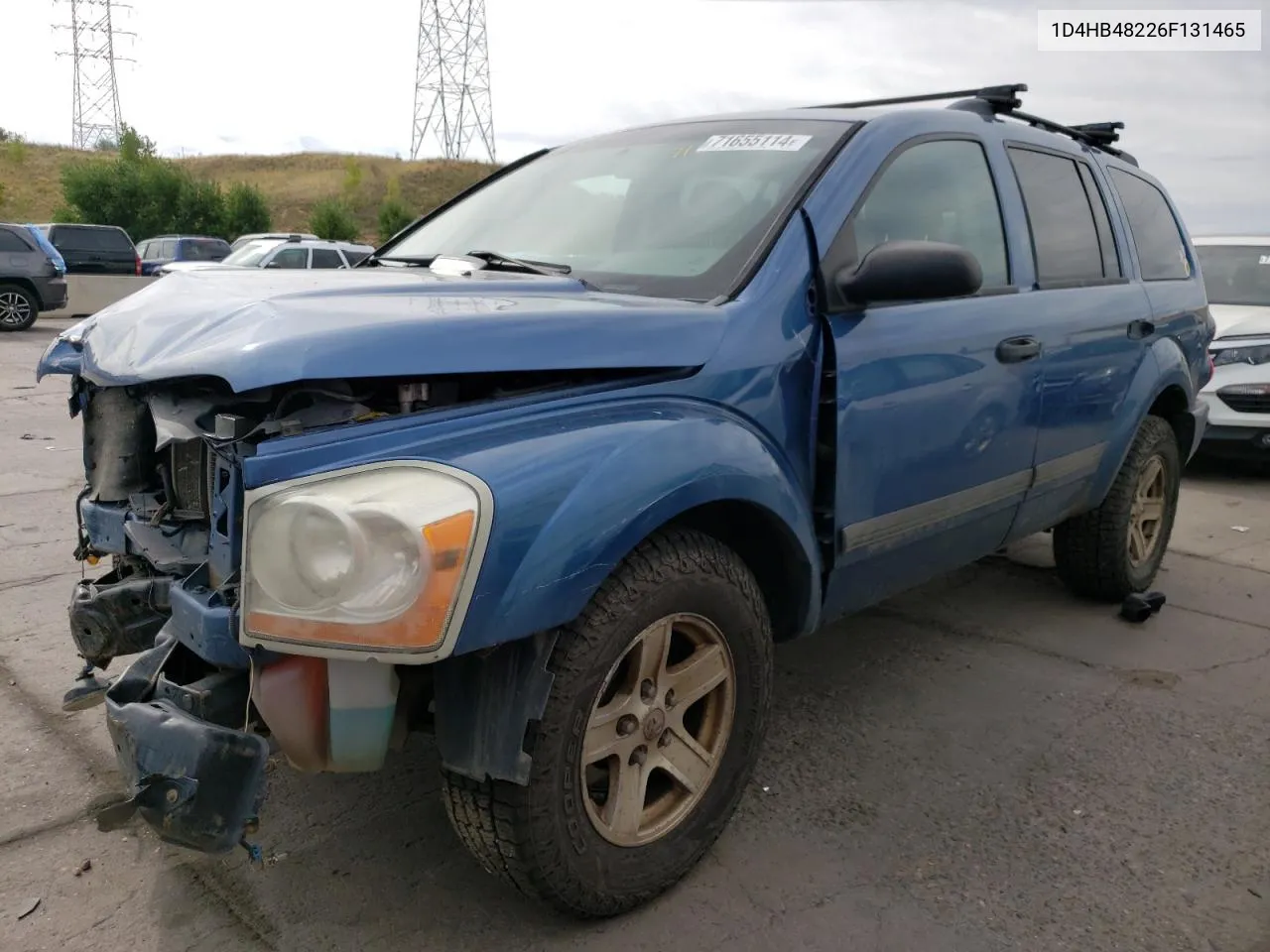 2006 Dodge Durango Slt VIN: 1D4HB48226F131465 Lot: 71655114