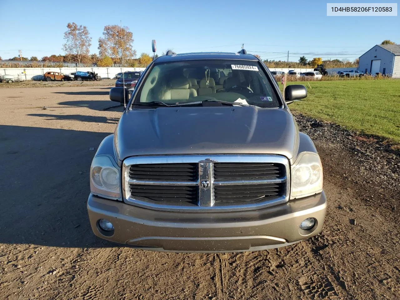 2006 Dodge Durango Limited VIN: 1D4HB58206F120583 Lot: 76685924