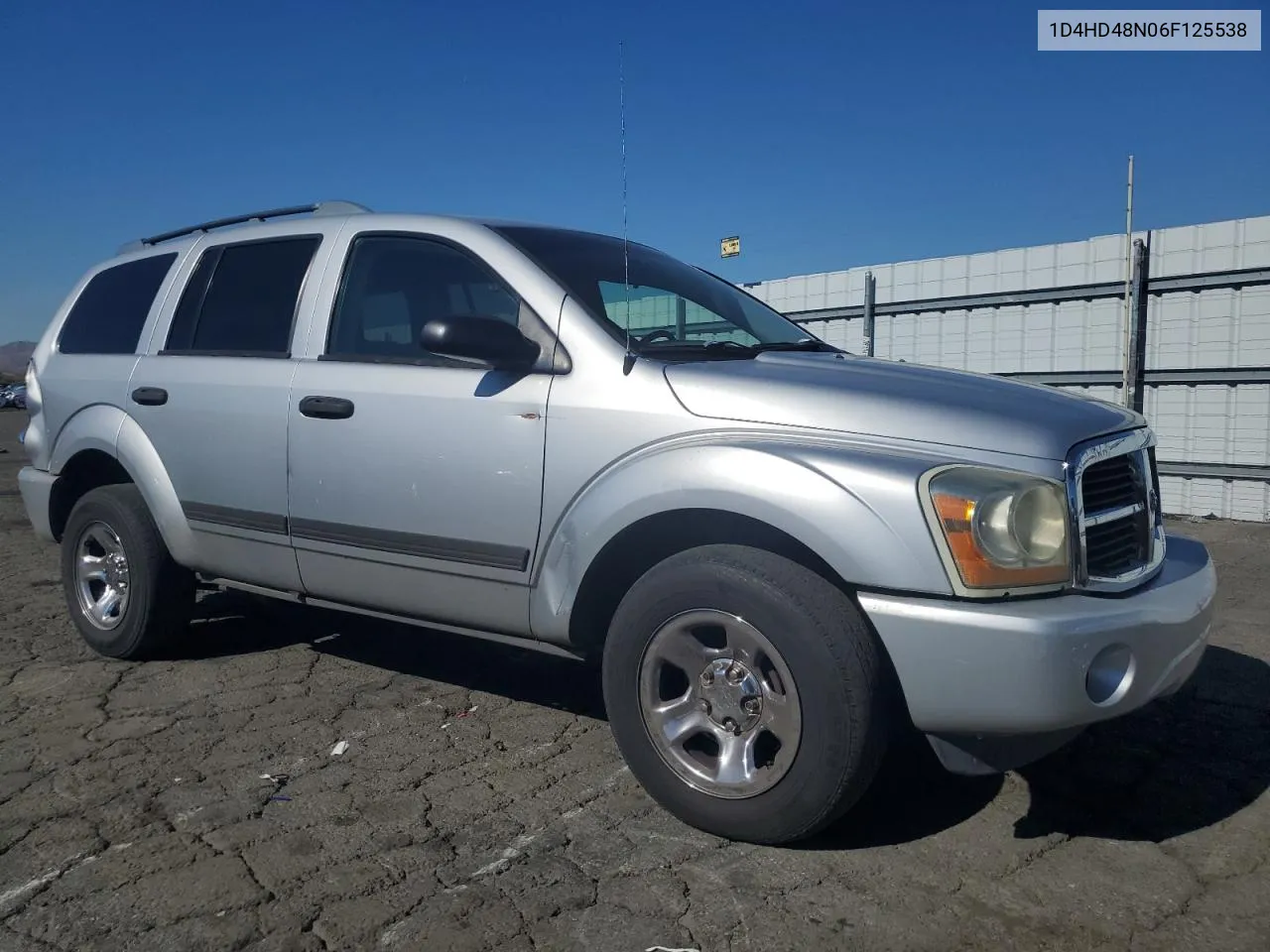 2006 Dodge Durango Slt VIN: 1D4HD48N06F125538 Lot: 78661784