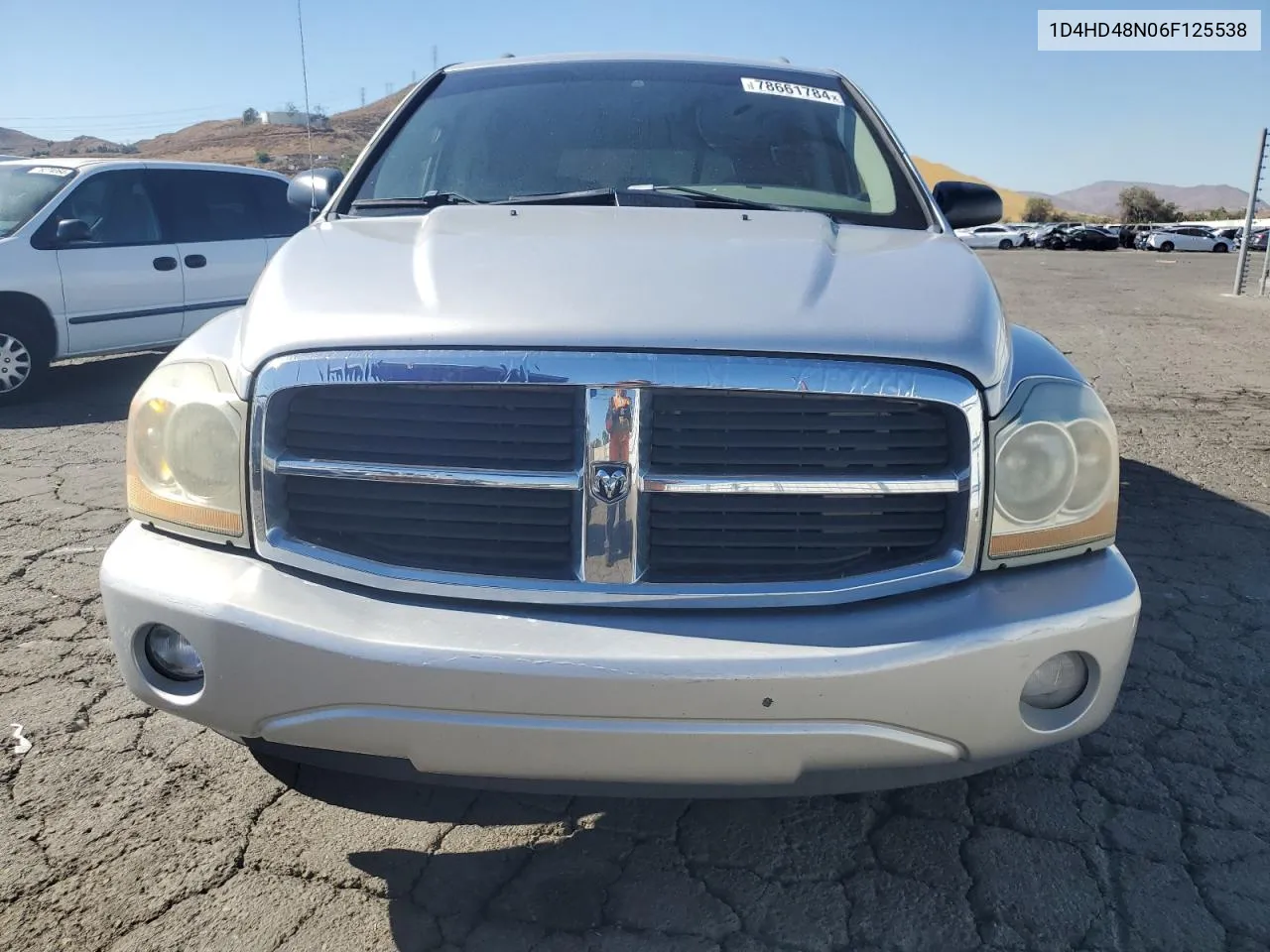 2006 Dodge Durango Slt VIN: 1D4HD48N06F125538 Lot: 78661784