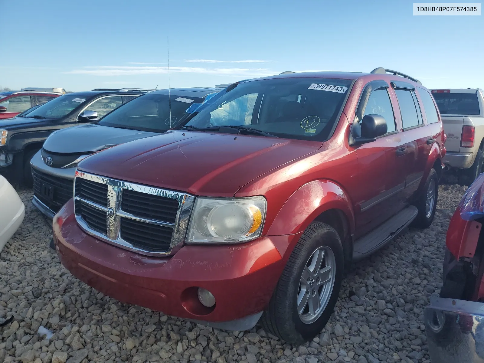 1D8HB48P07F574385 2007 Dodge Durango Slt