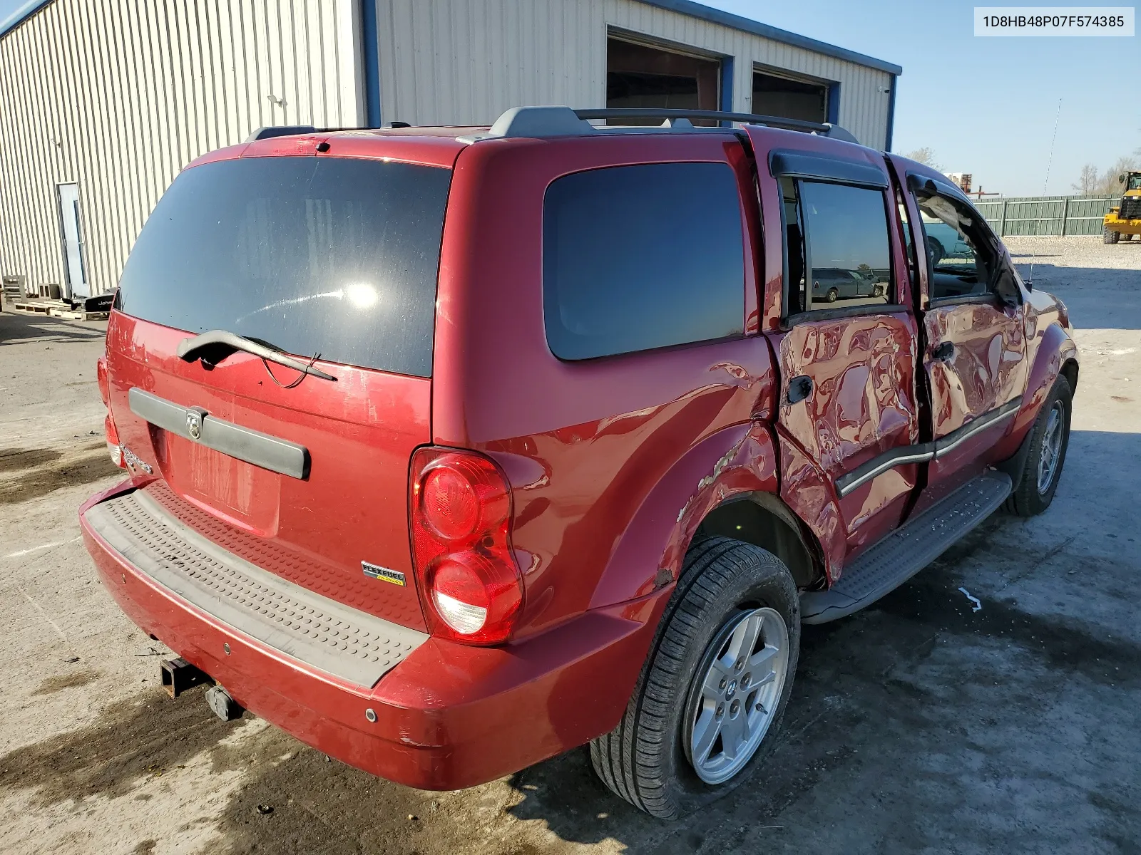 2007 Dodge Durango Slt VIN: 1D8HB48P07F574385 Lot: 38971743