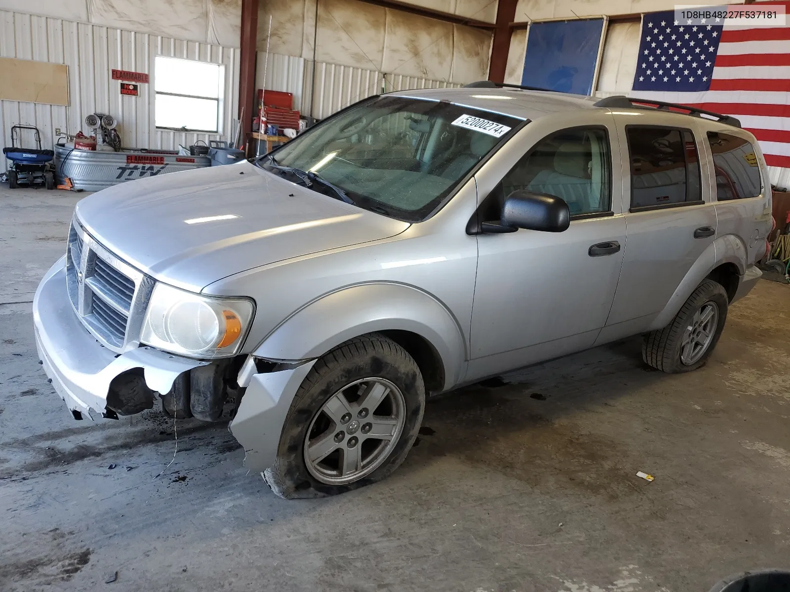 2007 Dodge Durango Slt VIN: 1D8HB48227F537181 Lot: 52000274