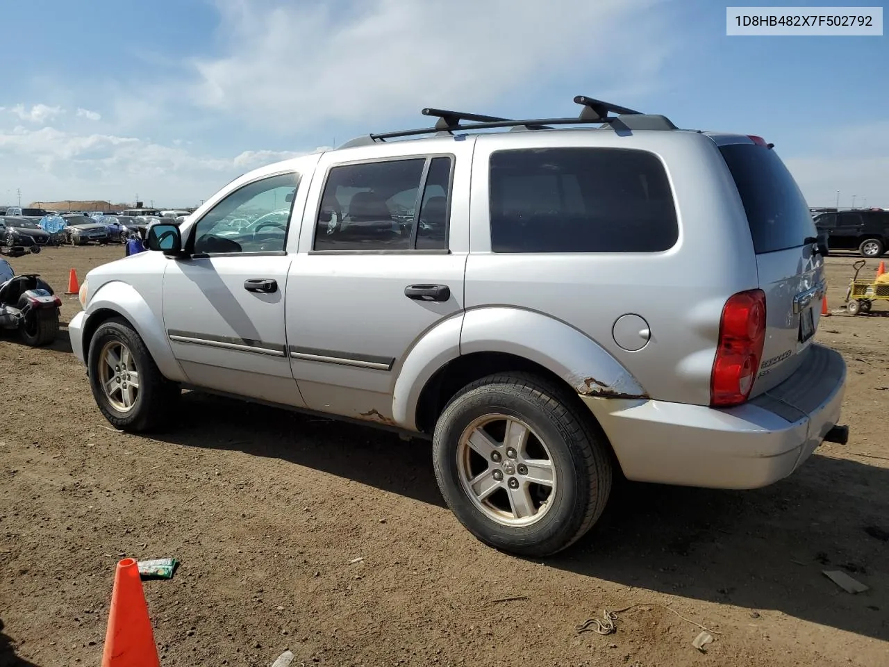 2007 Dodge Durango Slt VIN: 1D8HB482X7F502792 Lot: 52404624