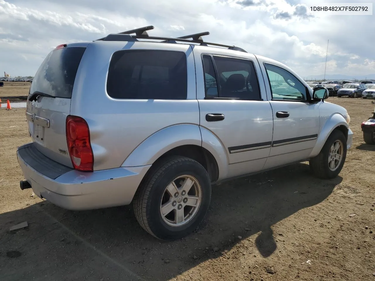 2007 Dodge Durango Slt VIN: 1D8HB482X7F502792 Lot: 52404624