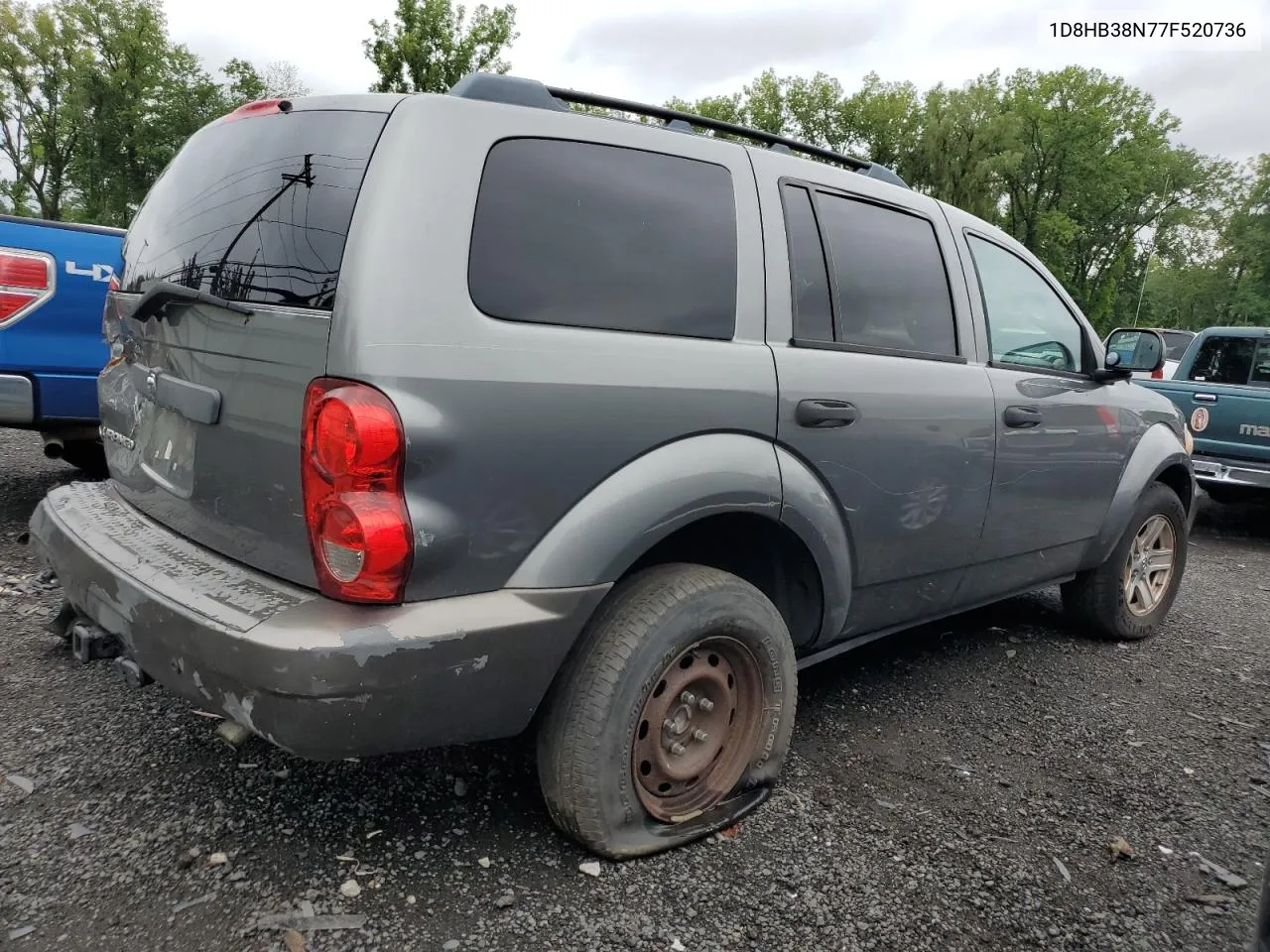 2007 Dodge Durango Sxt VIN: 1D8HB38N77F520736 Lot: 63828534