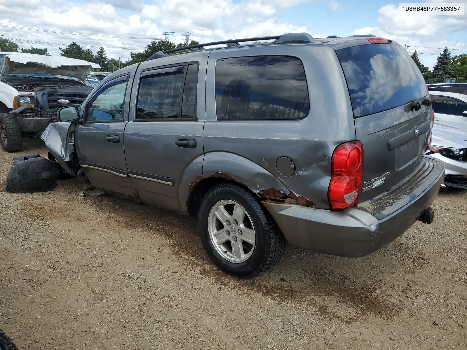 2007 Dodge Durango Slt VIN: 1D8HB48P77F583357 Lot: 66415174