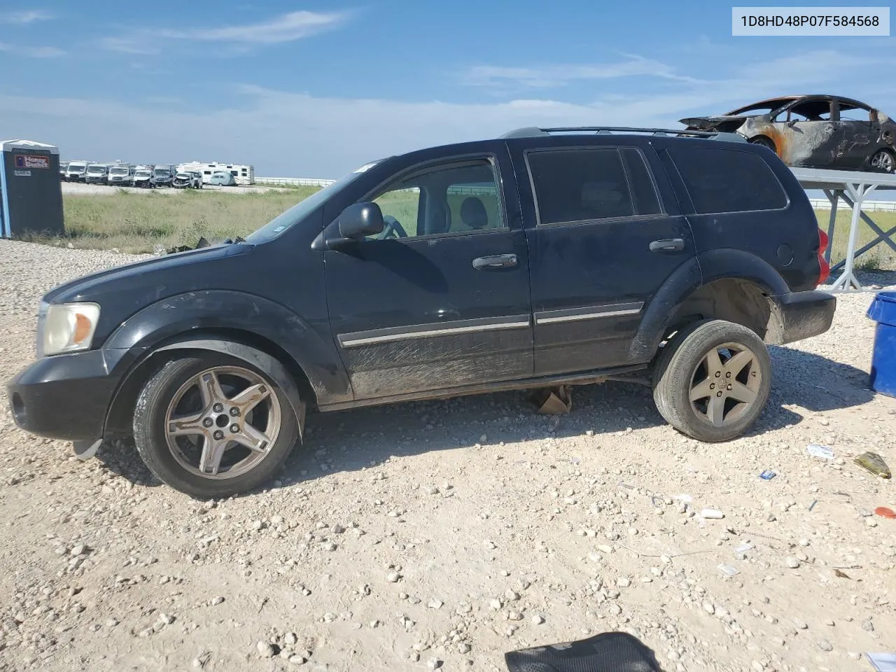 2007 Dodge Durango Slt VIN: 1D8HD48P07F584568 Lot: 67852434