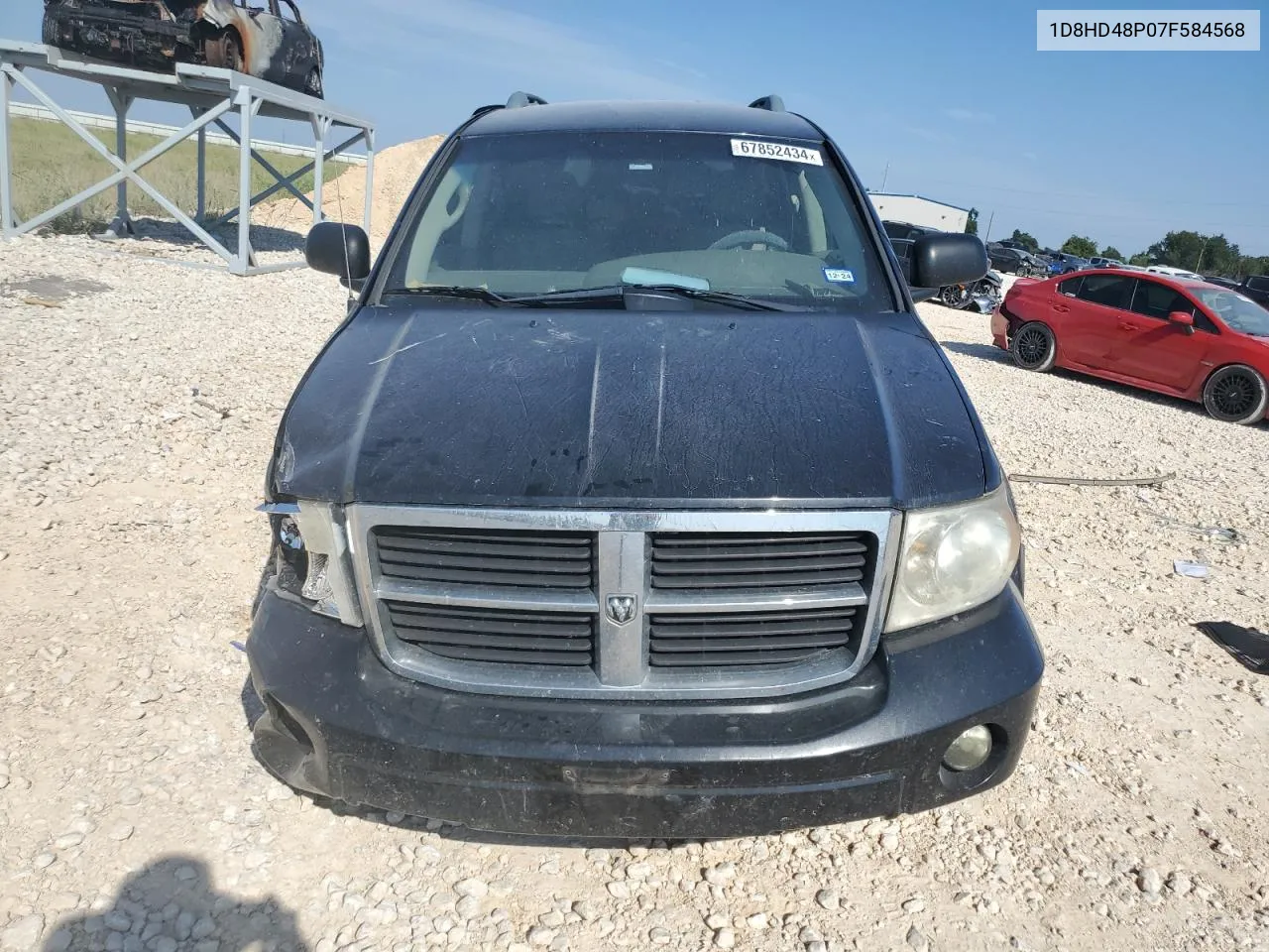 2007 Dodge Durango Slt VIN: 1D8HD48P07F584568 Lot: 67852434