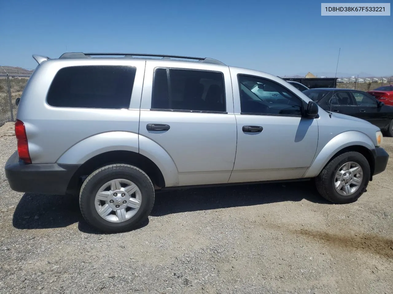 2007 Dodge Durango Sxt VIN: 1D8HD38K67F533221 Lot: 69144804