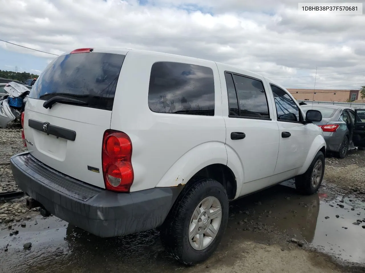 2007 Dodge Durango Sxt VIN: 1D8HB38P37F570681 Lot: 69697394