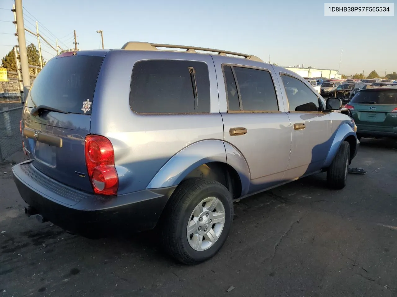 2007 Dodge Durango Sxt VIN: 1D8HB38P97F565534 Lot: 70012144