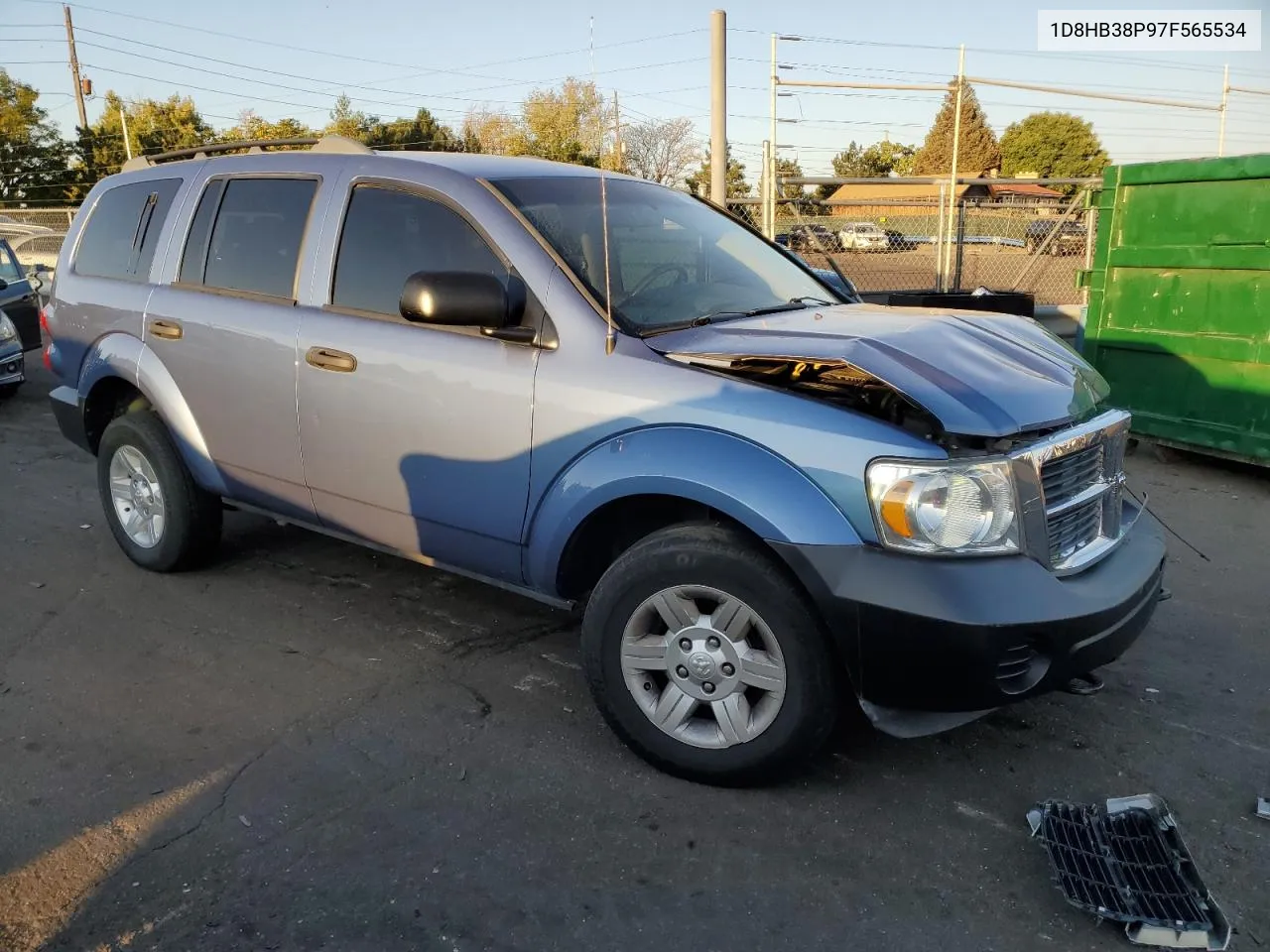 2007 Dodge Durango Sxt VIN: 1D8HB38P97F565534 Lot: 70012144