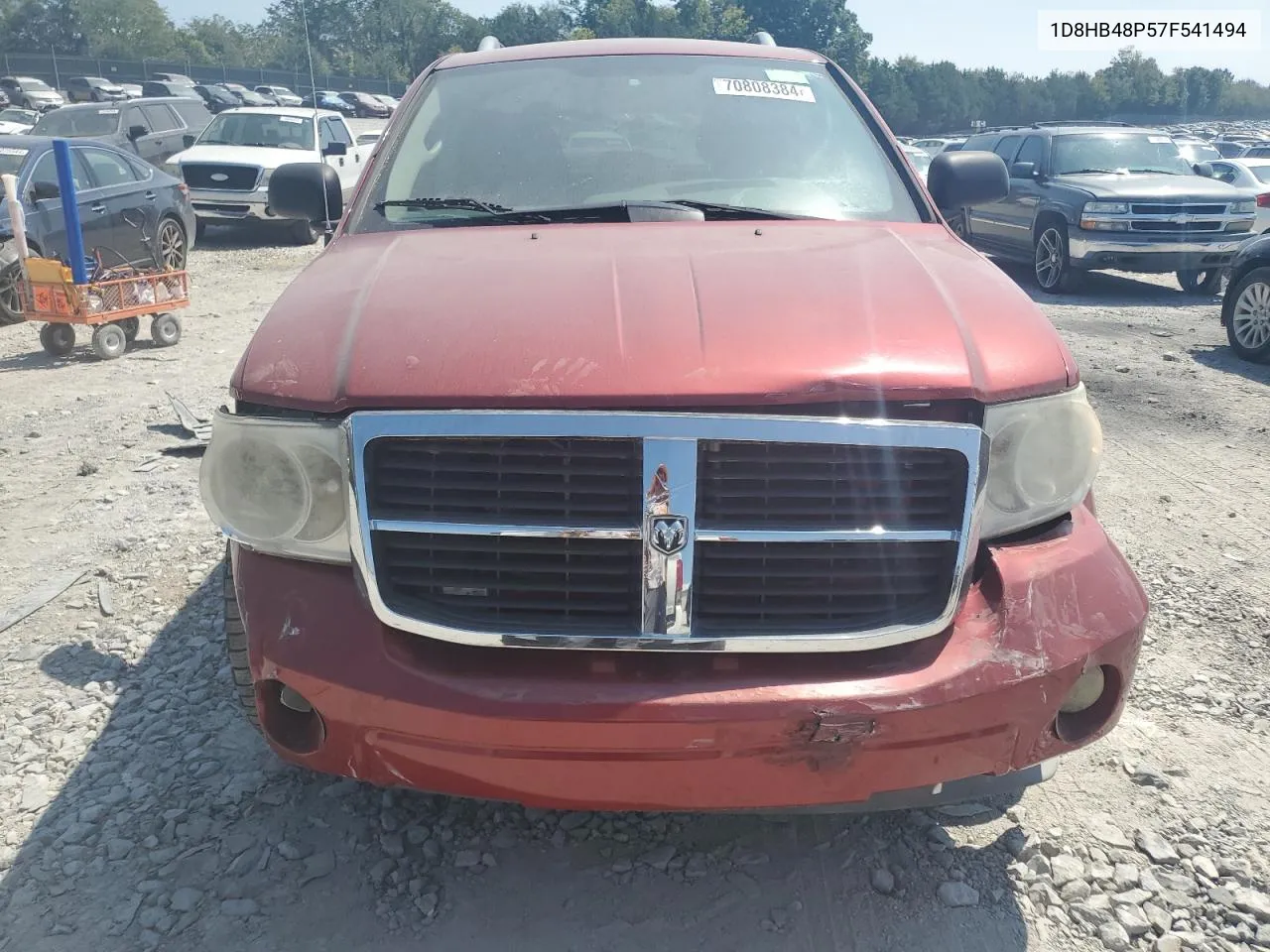 2007 Dodge Durango Slt VIN: 1D8HB48P57F541494 Lot: 70808384