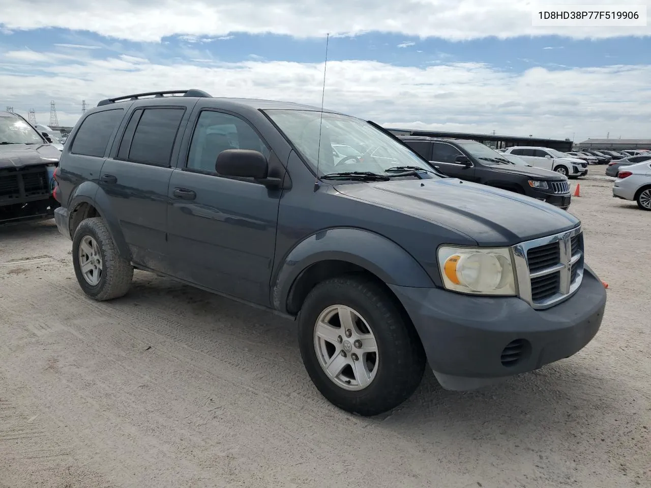 2007 Dodge Durango Sxt VIN: 1D8HD38P77F519906 Lot: 71046104