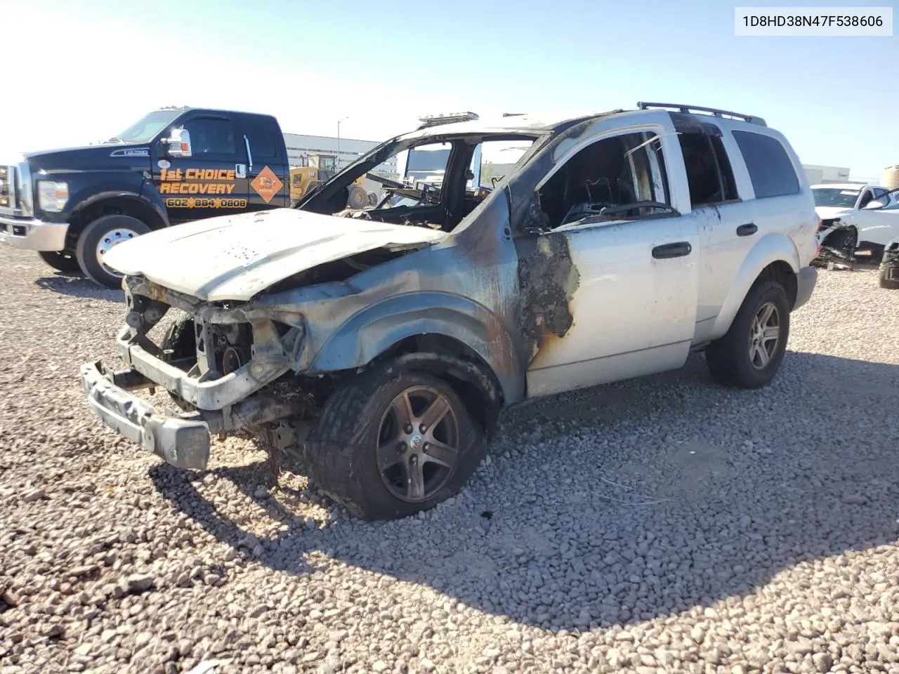 2007 Dodge Durango Sxt VIN: 1D8HD38N47F538606 Lot: 71627894