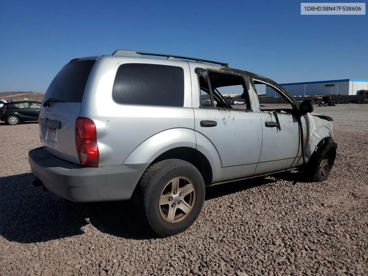 2007 Dodge Durango Sxt VIN: 1D8HD38N47F538606 Lot: 71627894