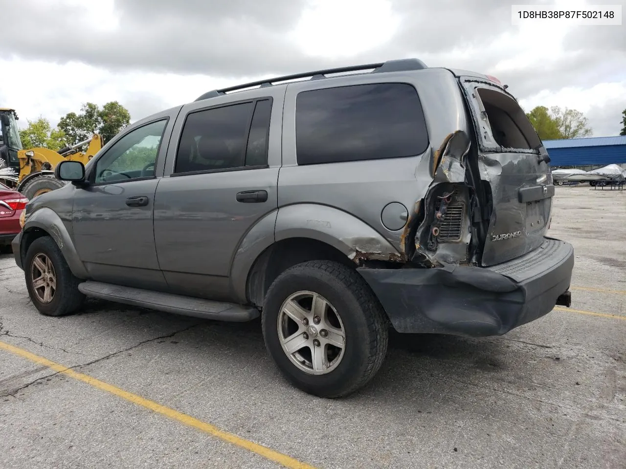 2007 Dodge Durango Sxt VIN: 1D8HB38P87F502148 Lot: 72234334