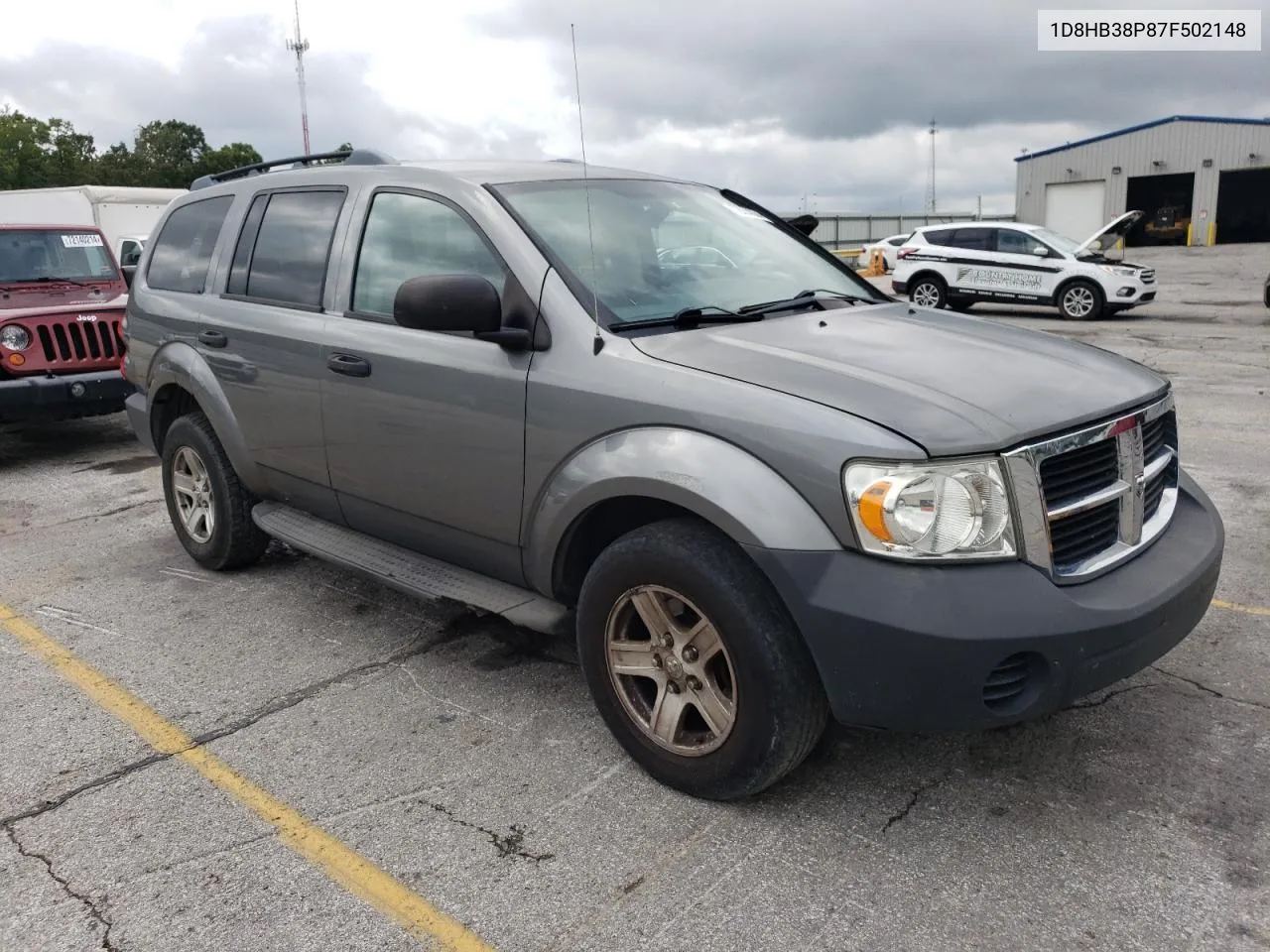 2007 Dodge Durango Sxt VIN: 1D8HB38P87F502148 Lot: 72234334