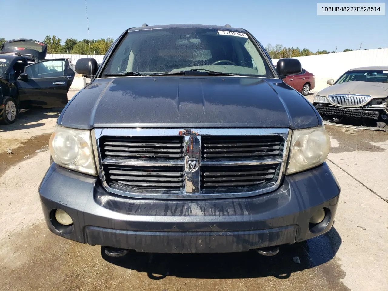 2007 Dodge Durango Slt VIN: 1D8HB48227F528514 Lot: 74213364